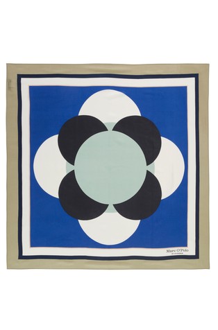 MARC O'POLO Shawl made from a modal-cupro mix Blue/Beige 2