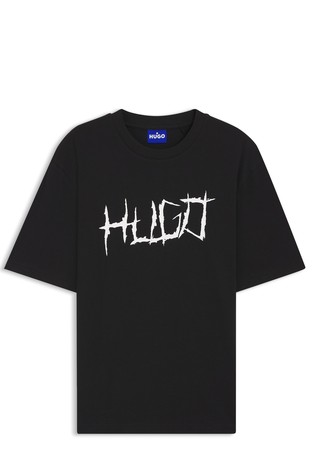 Logo majica s kratkimi rokavi iz bombažnega jerseya