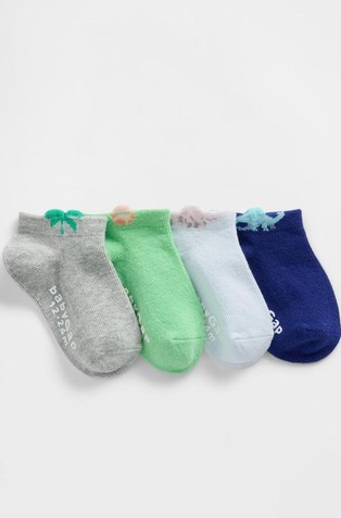 Paket 4 parov nizkih nogavic za malčke