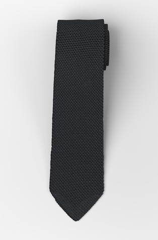 Textured silk tie