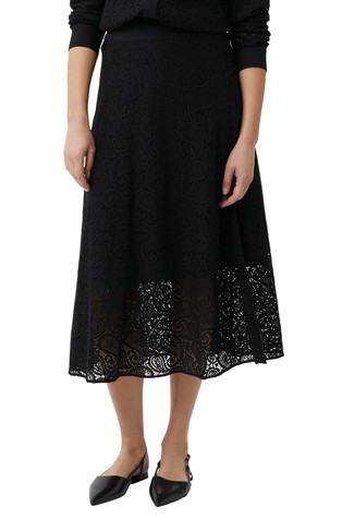 Dolgo čipkasto krilo s kratko podlogo