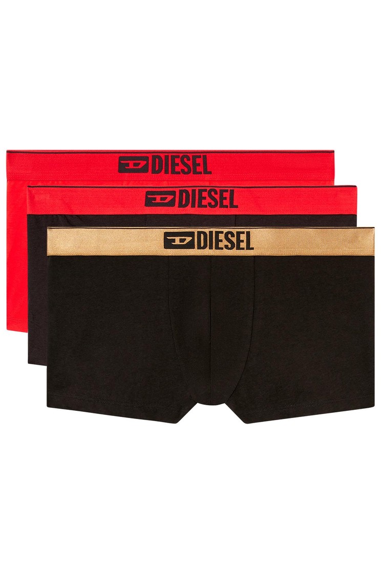 DIESEL Paket 3 boksaric z logo pasom Večbarvna - Black / Red 