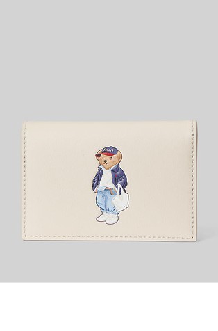 Polo Bear usnjena denarnica za kartice