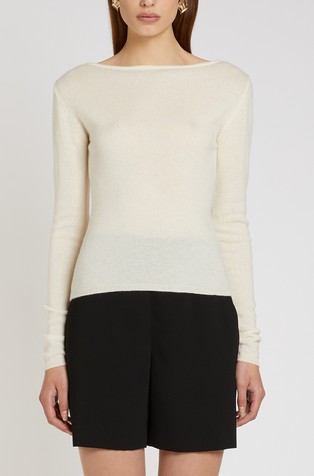 Art. 365 Selected By Gabrielle Caunesil cashmere sweater with cut-out detail on the back
