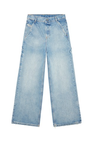 DIESEL Straight jeans hlače - D-Sire 0EMAG Modra - Light Blue 5