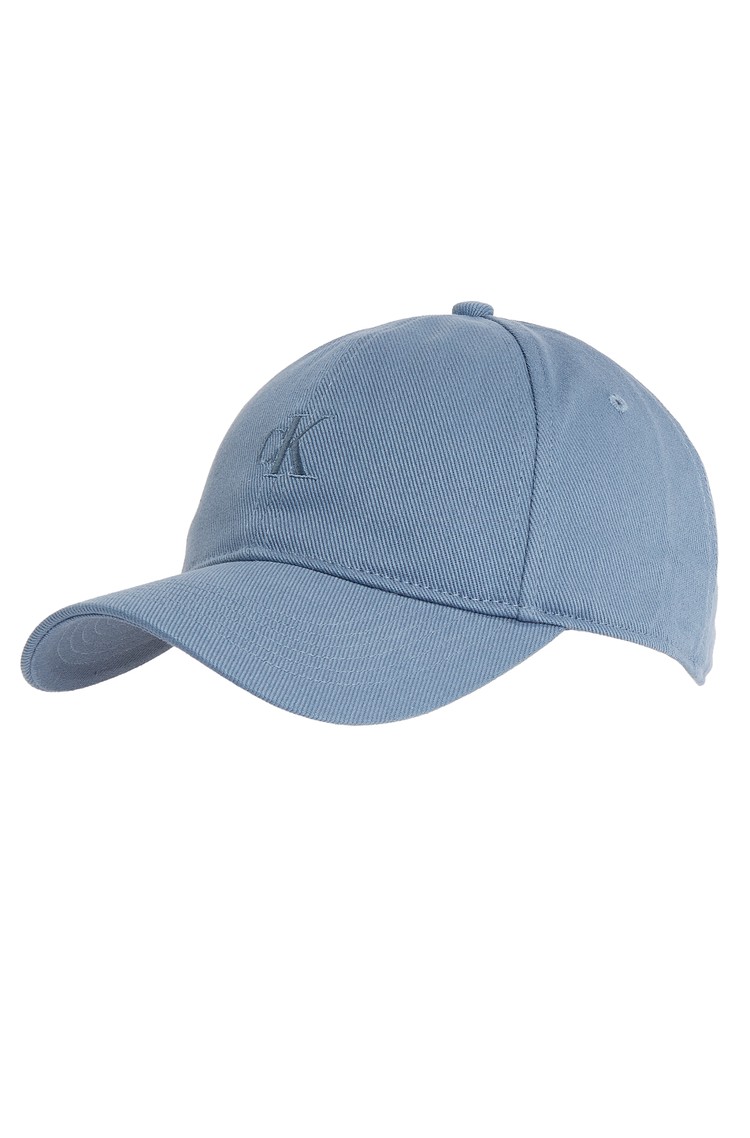 CALVIN KLEIN Cotton Logo Cap Blue 