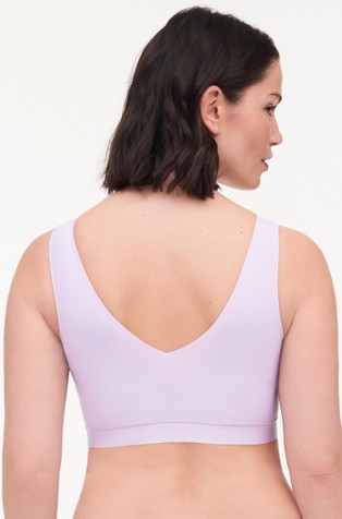 CHANTELLE SoftStretch Padded V-Neck Bra White 2