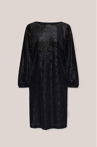 Ravna obleka z bleščicami