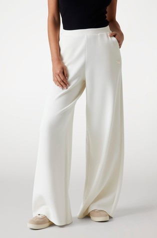 Wide leg pant in modal blend
