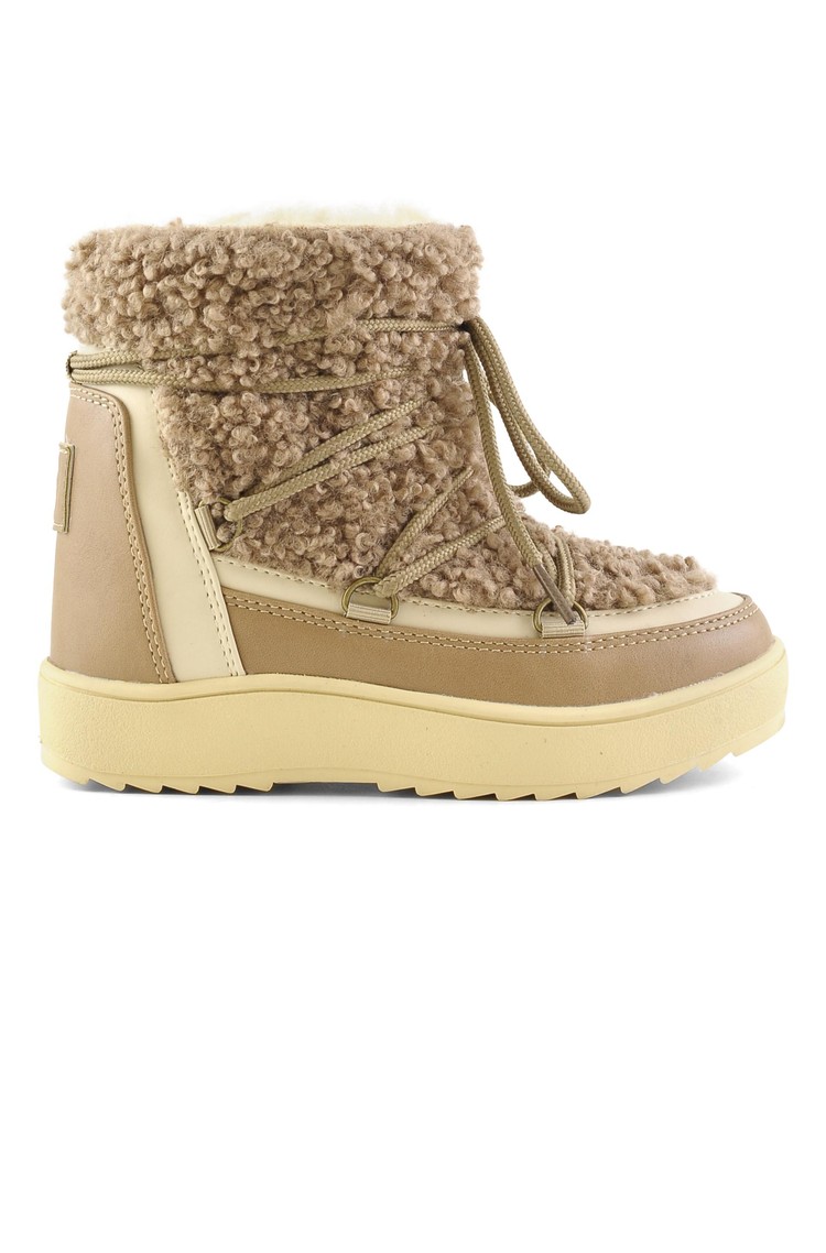 COLORS OF CALIFORNIA Snow boot in teddy faux fur Brown 