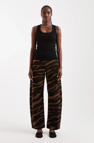 TSBARREL printed  barrel jeans
