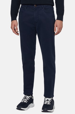 Stretch Cotton Five Pocket Design Trousers