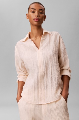 Textured Blouse In Viscose blend