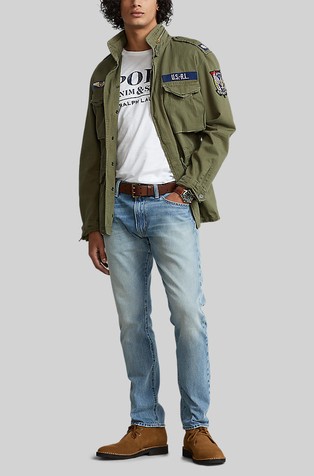 RALPH LAUREN Sullivan slim fit raztegljive jeans hlače Modra - Blue 5