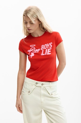 Boys Lie slim fit T-shirt