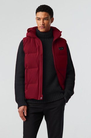 Vodoodbojen brezrokavnik polnjen s puhom