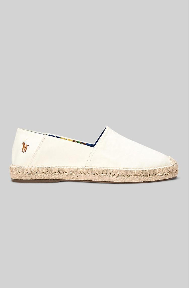 RALPH LAUREN Cevio Canvas Espadrille Cream 